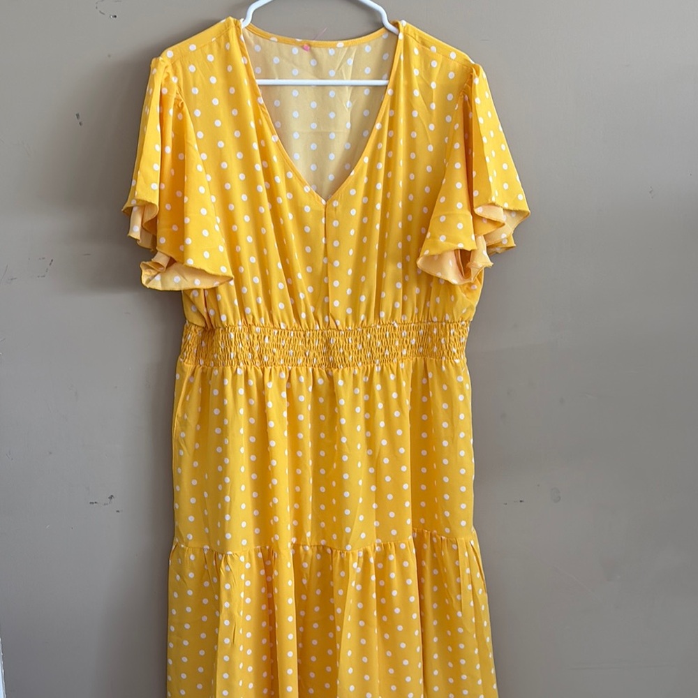 Yellow Polka Dot Dress